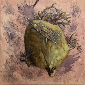 Sprouting potato artwork by Paula Jobson Artist